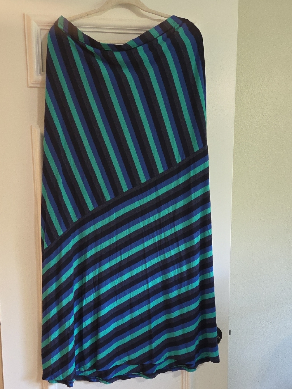 Matty M Striped Maxi Skirt Women's L